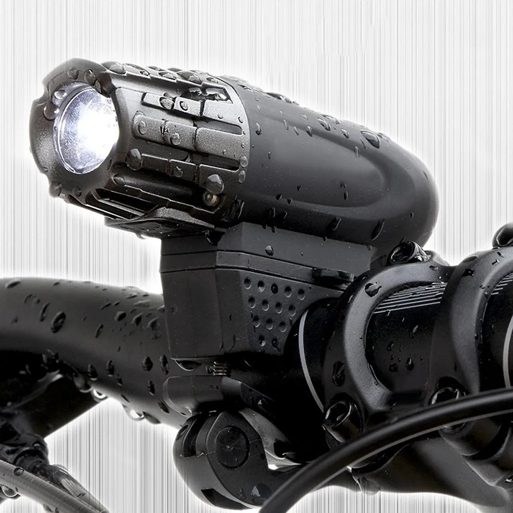 

USB Rechargeable Rotation Bike Bicycle Front Lamp Headlight+ Rear Light Set outdoor sports Mountain Portable Flashlight hot p#