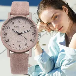 Модные женские наручные часы с цифрами Циферблат Женские повседневные часы, кожа женские кварцевые наручные часы relogio feminino женские часы