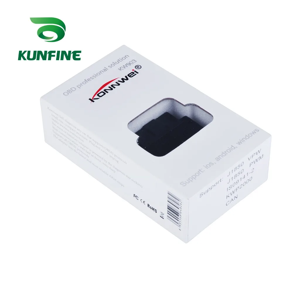 Kunfine автомобильной iCar2 OBD2 ELM327 Икар 2 KW903 Wifi OBD 2 товара сканер инструмент диагностики Интерфейс для IOS iPhone iPad Android