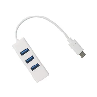 Driver free USB 3.1 Type-C port to USB 2.0 HUB 4 port RJ45 Ethernet Network LAN Port Adapter support windows XP for windows 7/8