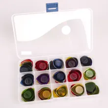 100 шт гитара бас медиаторы прочный прозрачный чистый Цвет медиатор 1.0 2.0 3.0 смешанный малый размер - Алиса AP-100JS palheta