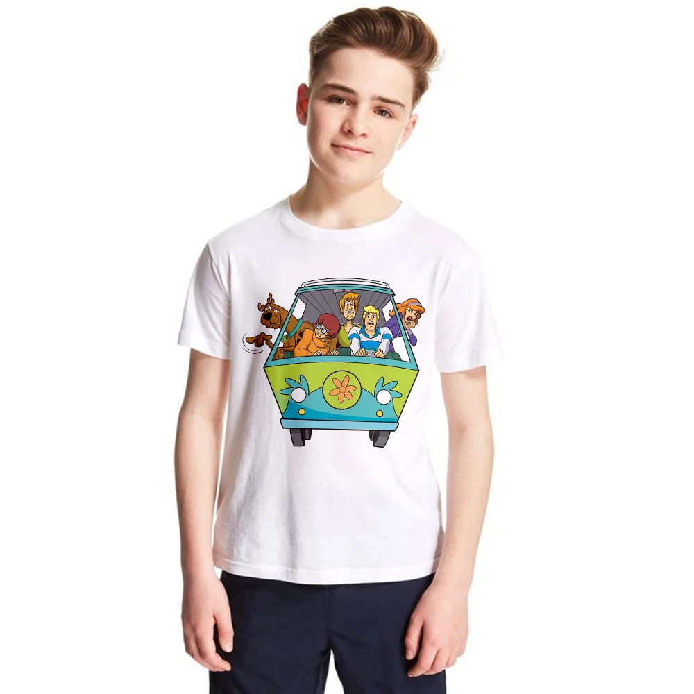 Scooby Doo Mystery Machine Kids T Shirt Children Boys and Girls Summer T-shirt Cartoon Cool Tshirts Casual Basic Tops Tees Baby Scooby Doo Mystery Machine Kids T Shirt Children Boys and Girls Summer T-shirt Cartoon Cool Tshirts Casual Basic Tops Tees Baby