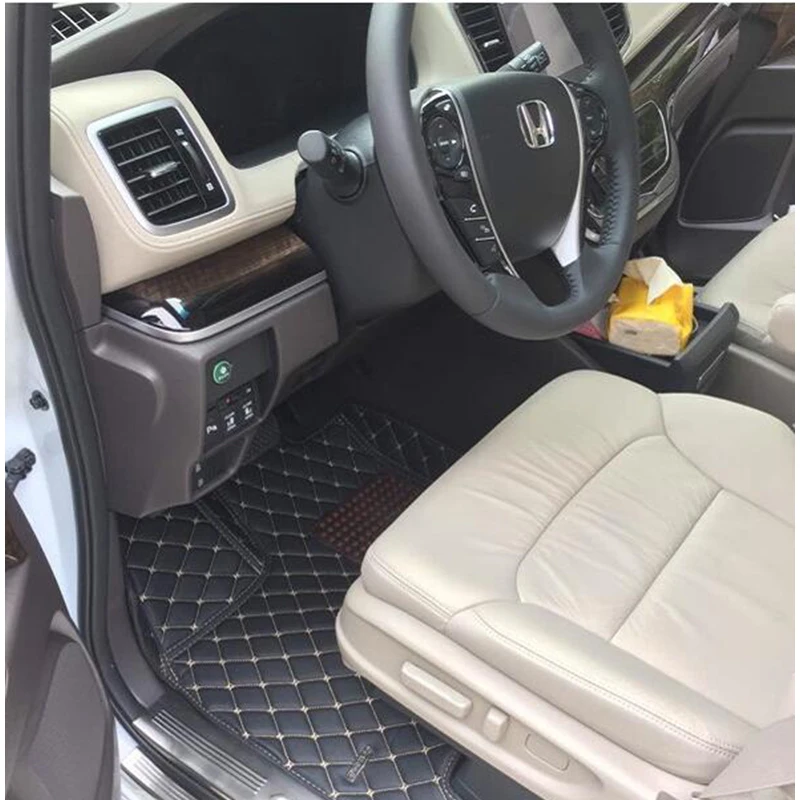 

lsrtw2017 fiber leather car interior mat for honda odyssey 2002-2020 2019 2018 2017 2016 2015 2014 2013 2012 2011 2010 2008 2009