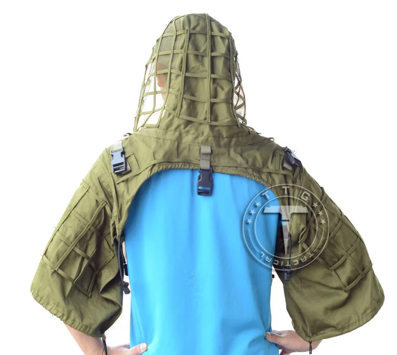 Тактический тачскрин Сенсорная панель капот тактический Снайпер маскировочный костюм легкий страйкбол Пейнтбол маскировочный костюм куртка 4 цвета сp MultiCam Армейский зеленый