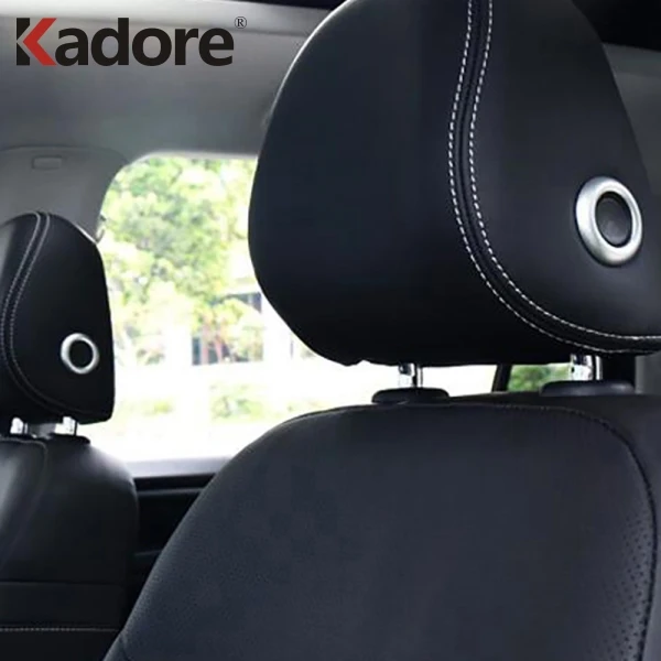 

Head Rest Headrest Adjustment Cover Trim Interior Accessories For Volkswagen VW T-Roc TROC 2017 2018 2019 Car-styling 2pcs
