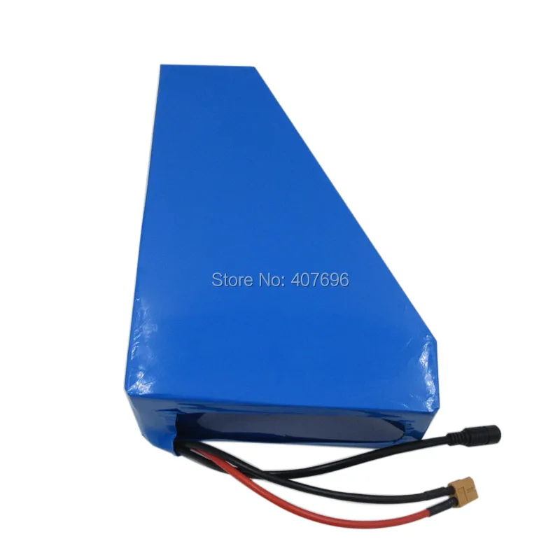 Discount 1500W 36V triangle battery 36V 35AH electric bike battery with free bag use Samsung 3500mah cell 50A BMS 42V 5A charger 8