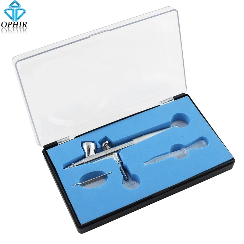 Pintura da Arte do Unha Kit para o Corpo Ophir Airbrush Maquiagem Profissional Conjunto 0.3mm Bico Gravidade Único Ação Arte Passatempo _ Ac007 2 Beleza e saúde