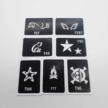 Сделай Сам нарисуй картинку! Более 100 видов дизайна временная татуировка хной трафареты для краски шаблон размером 6 см* 4 см трафарет для аэрографа