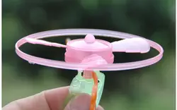 Тянуть флэш летающая тарелка зуб гироскопа открытый светящиеся плавающие детские игрушки гимнастика унисекс пластик