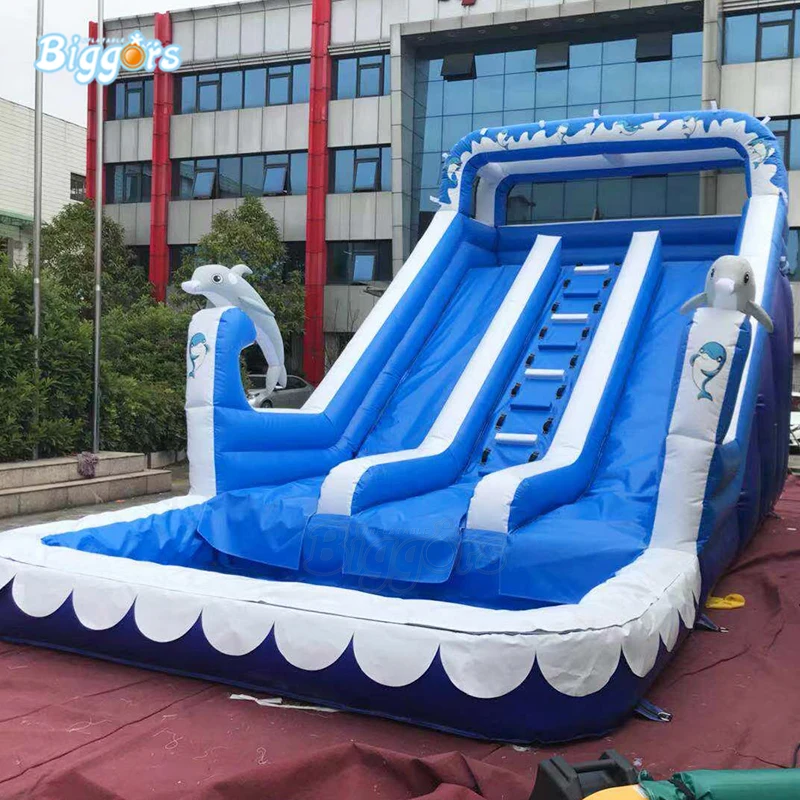 

Commercial Grade Inflatable Slide Water Slide With Pool For Funny Summer Games