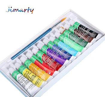 

12colors/set Professional Oil paints colors painting drawing pigments art supplies art set oil painting set with brush
