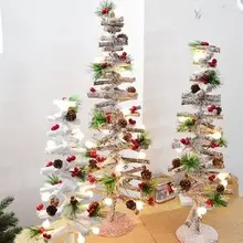 Рождественские украшения для дома Мини искусственные деревянные елки