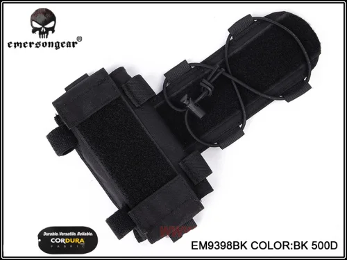 Новинка Emersongear боевой шлем MK1 батарейный ящик противовес Мультикам Тактический шлем чехол - Цвет: BLACK
