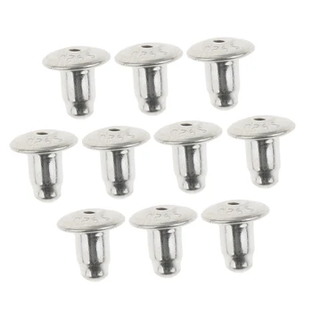 

10pcs Sterling Silver Replacement Earring Backs 6mm Ear Safety End Stoppers
