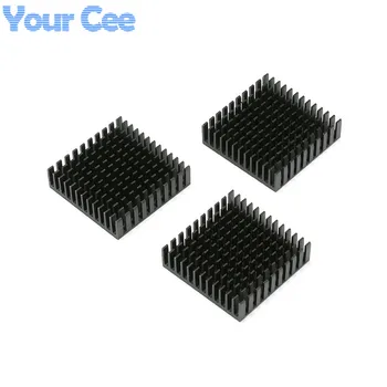 

10 pcs 40*40*11mm Heatsink Cooling Fin Aluminum Heat Sink Radiator Cooler for CPU (Black) 40X40X11mm