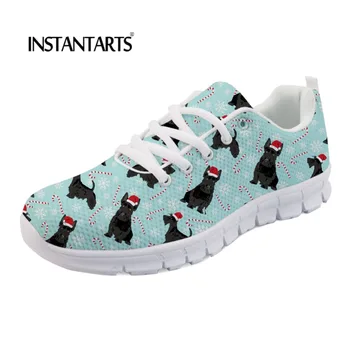 

INSTANTARTS Cute Scottish Terrier Dogs Printed Flats Shoes Women Female Casual Sneakers Light Mesh Teenagers Girls Walking Shoes
