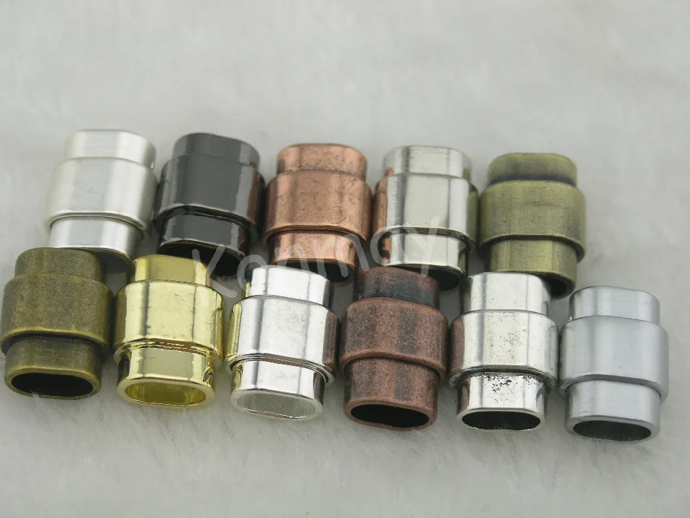

11 Colors Available --10 Sets 10.5x6.5mm Magnetic Clasp For Licorice Leather--CLP1102