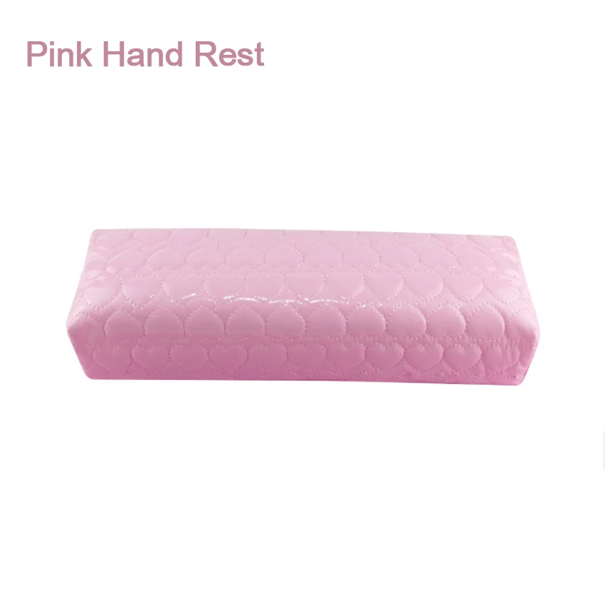 Лак для ногтей опора для рук, наручный держатель подушки 4 цвета мягкие из искусственной кожи прямоугольник салонные инструменты поставить маникюрный набор для маникюра, оборудование для маникюра, поставка - Цвет: Pink