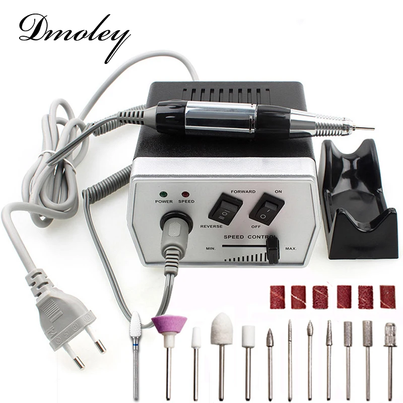 Dmoley 30000RPM Black Pro Electric Nail Art Drill Machine 35W Nail