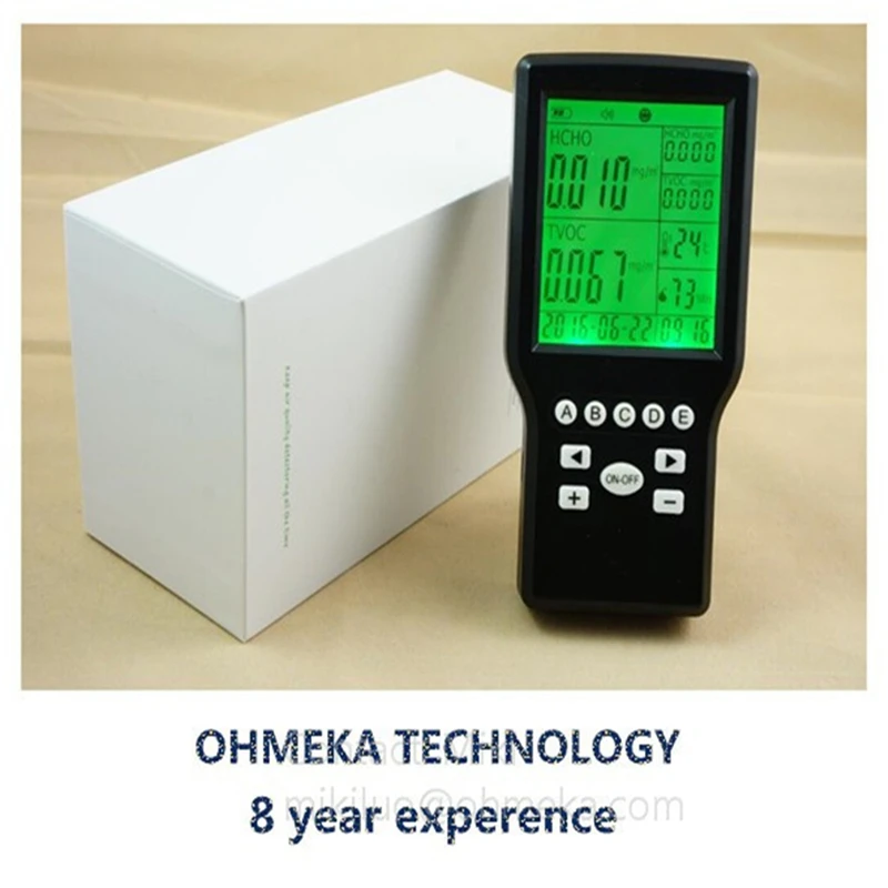 With CE formaldehyde detector with temperature sensor humidity sensor cigarette smoke detector of ohmeka JSM-131s