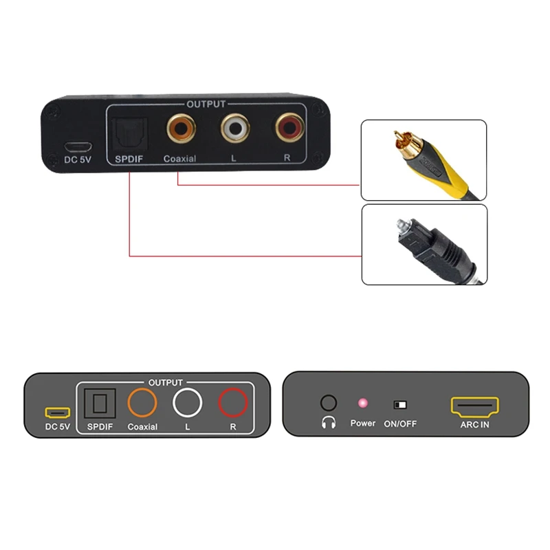 Лучшие предложения HDMI ARC адаптер аудио экстрактор с цифровым оптическим TOSLINK