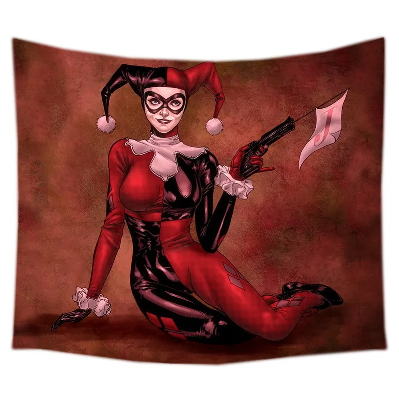 Гобелен Harley Quinn на заказ скатерть пляжное одеяло домашний декоративный настенный
