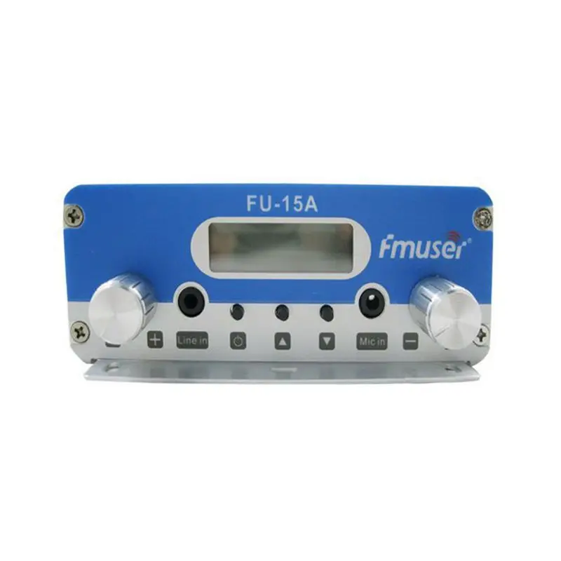 FMUSER FU-15A 10 Вт 15 Вт fm-радио передатчик для беспроводной трансляции аудиостанции и GP100 FM антенна комплект
