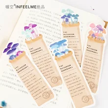 30 шт./упак. Милая Закладка с грибами Бумага Bookmarkers рекламных подарков Канцтовары закладки для книг для пометки книжных двойной сообщение