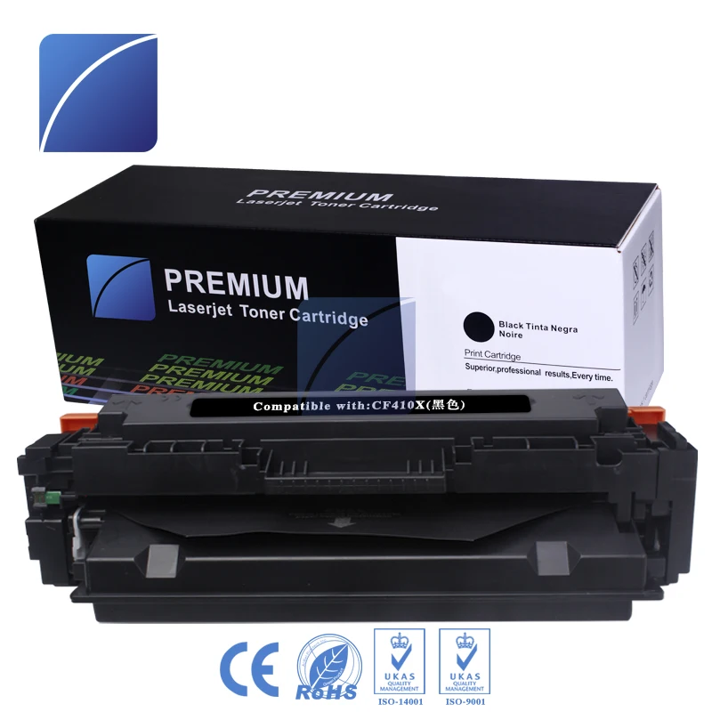 

1Pack CF410X 410X cf410 cf410x Black Laser Toner Cartridges Compatible for HP Color LaserJet Pro M452dn/M477fdw/M477fnw printer