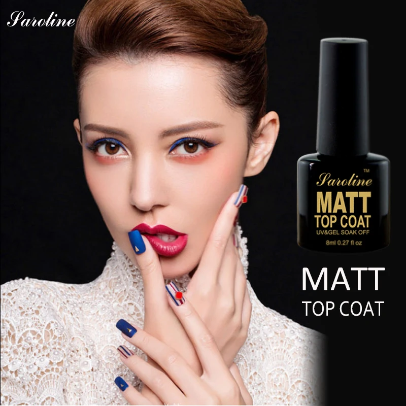 Saroline Matte Surface Magic Top Coat Nail Gel Polish LED UV Vernis