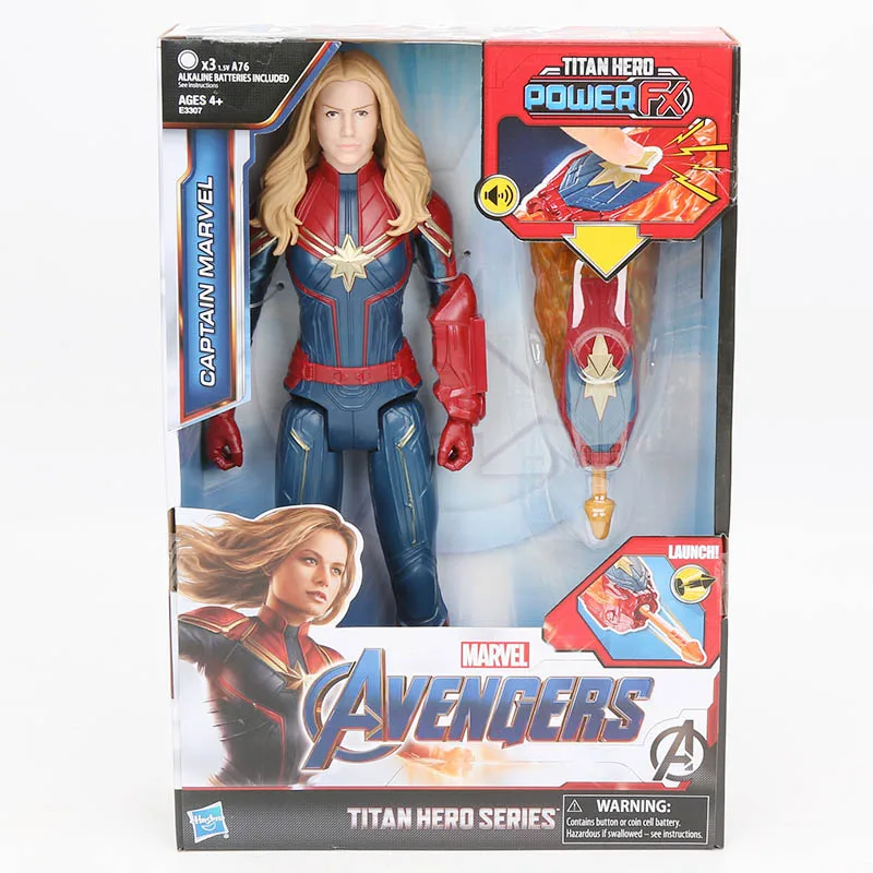 Avengers Marvel Endgame Titan Hero Power FX Captain Marvel Brand New
