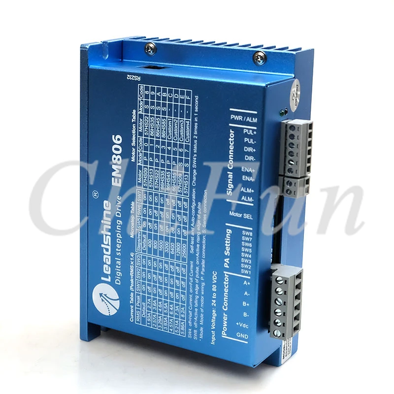 

Freeshipping Original Leadshine EM806 Digital Stepper Drive with Stall Detection Max 80VDC / 8.2A