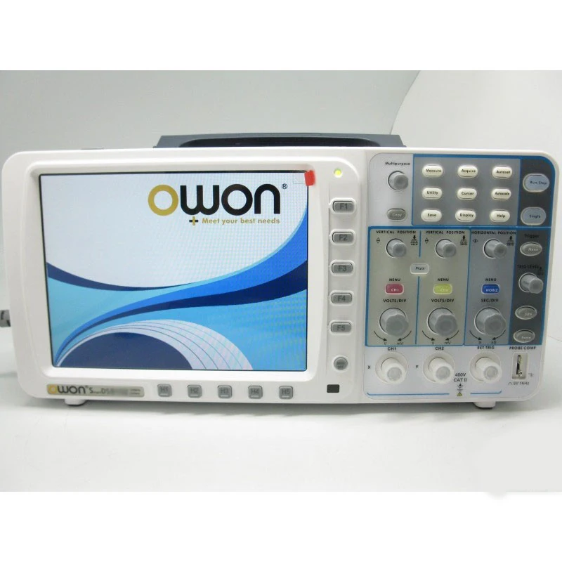 Новейший низкий уровень шума OWON 100 МГц осциллограф SDS7102V FFT 1G LAN+ VGA