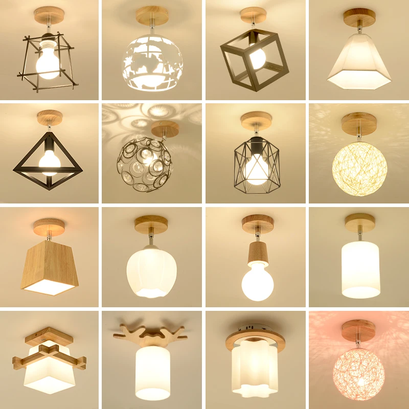 

ceiling lamp, modern simple solid wood corridor, lamp room, lamp hall, entrance hall, small room, lamps and lanterns