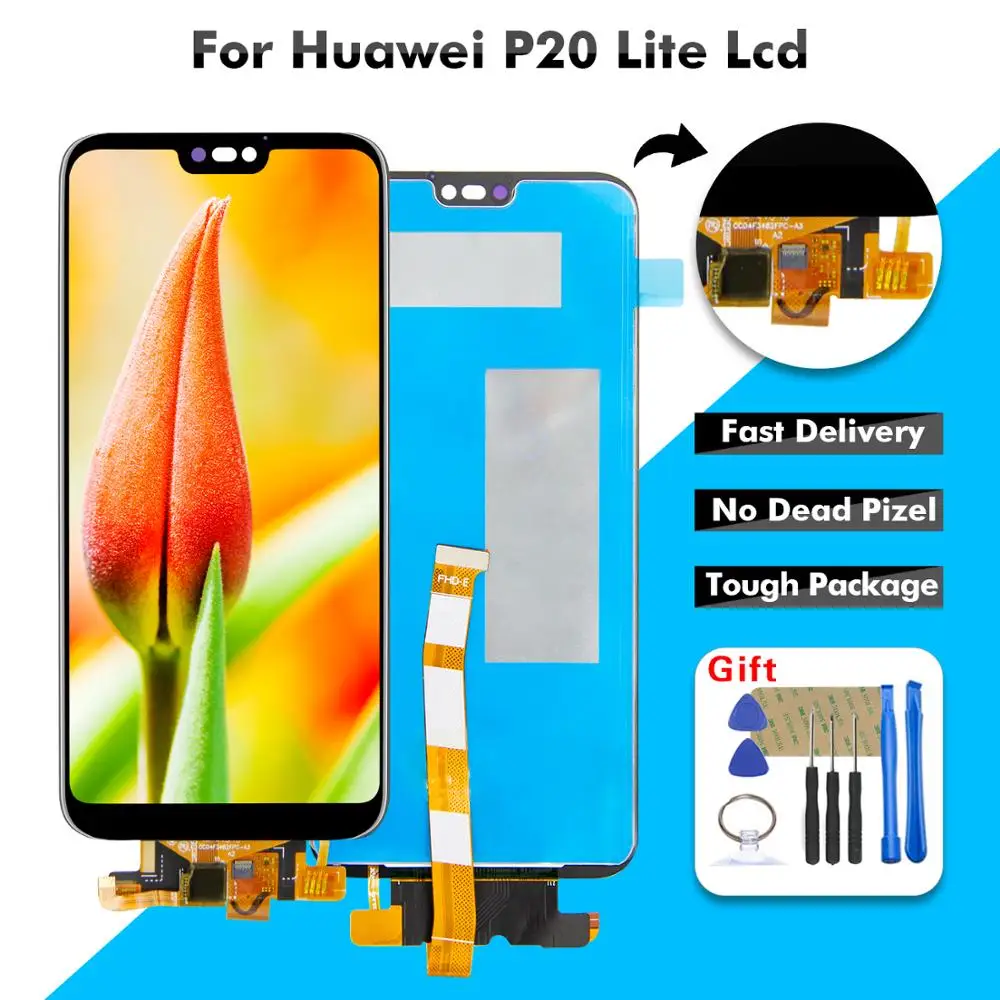 

5.84" LCD For Huawei P20 Lite Nova 3e LCD Display Touch Screen Digitizer Assembly For Huawei ANE-LX1 ANE-LX3 LCD