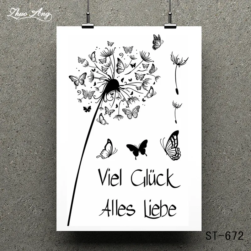 

ZhuoAng Beautiful Flower Transparent and Clear Stamp DIY Scrapbooking Album Card Making DIY Decoration Making