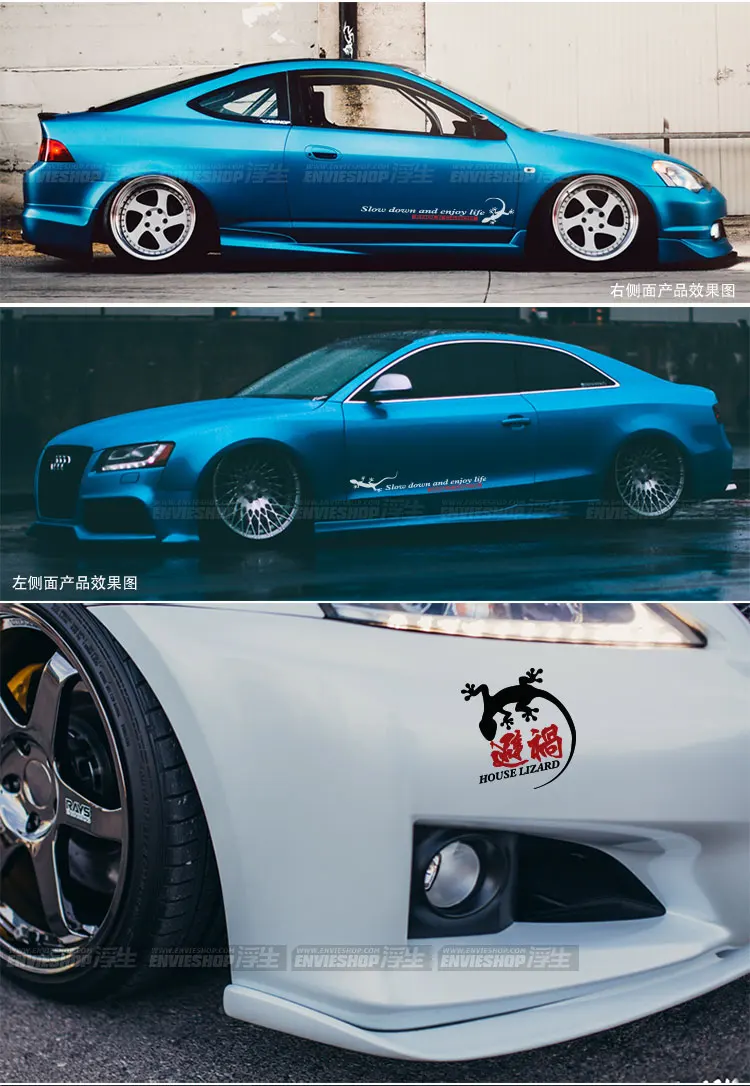 Noizzy Quattro Slow Down And Enjoy Life Vinyl Reflective Black White Car Sticker Auto Decal Door For Audi B3 A3 A4 A6 C5 A4 B8 Auto Decals Stickers Autocar Door Aliexpress