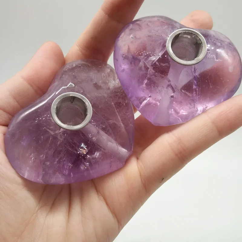 Natural-Rock-Amethyst-Quartz-Heart-Stone-Crystal (2)