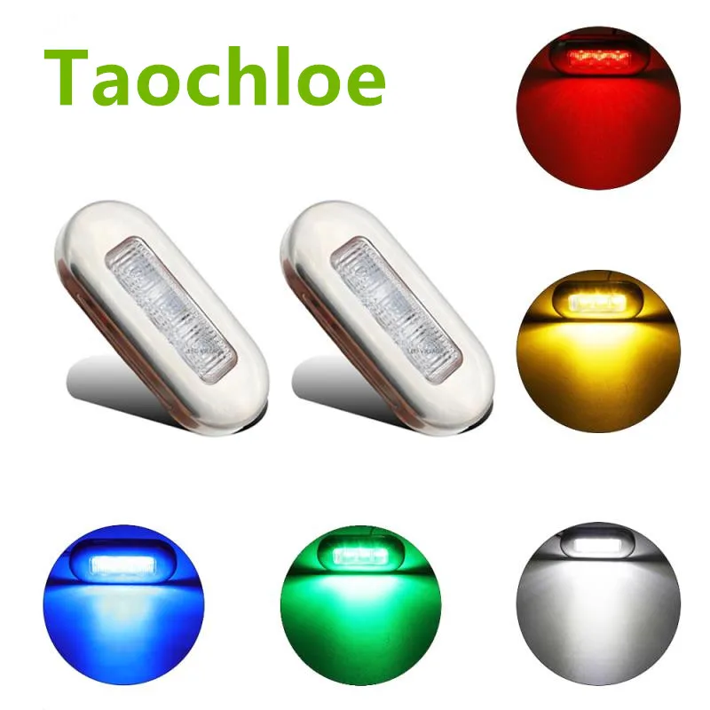 1pcs Marine Boat Yacht Light Car caravan interior lights 12V LED Bow Navigation Lights Red