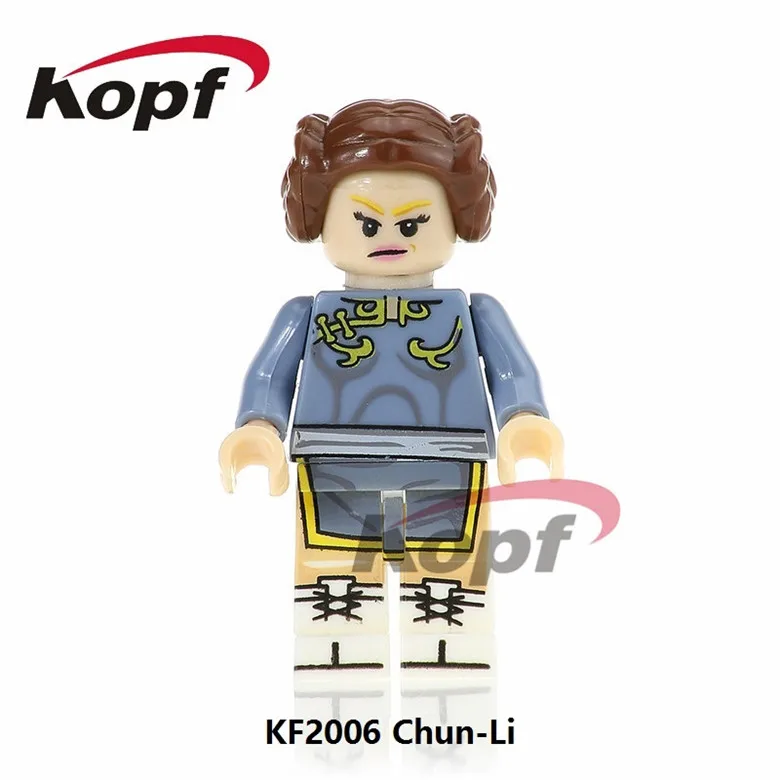 

Single Sale Super Heroes Street Chun-Li Cammy Mr. Bison Thunder Hawk Honda Vega Building Blocks Toys for children KF2006