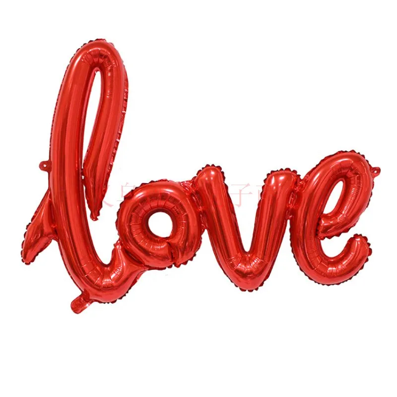 

New Foil love Balloon Anniversary Wedding Valentines Decoration Balloon Ligatures LOVE Lette Balloon Party Supplies
