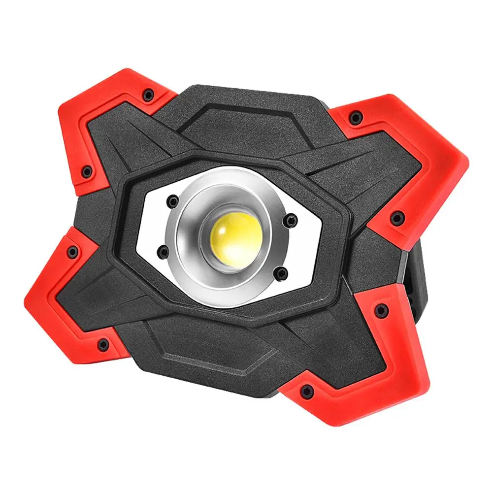 

15w 1200lm portable camping light cob lantern rechargeable camping lamp hand powerful searchlight work usb charging waterproof