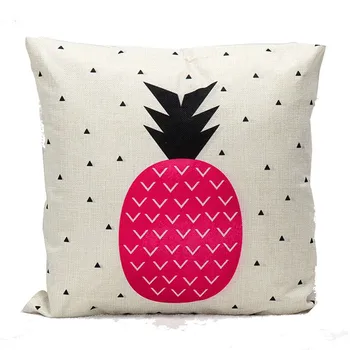 

Personality Fruit Pineapple Home Seat Cushion Pillow Cover Case Capa Almofada -30