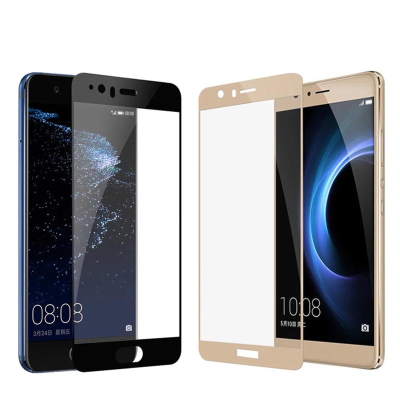 Screen-Protector-Colorful-Full-Cover-Glass-For-Huawei-P9-P8-Lite-2017-Mate-10-Pro-For