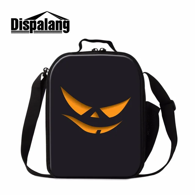 dispalang skull pumpkin kids lunch box bag food picnic bags for women cooler lunch bag halloween