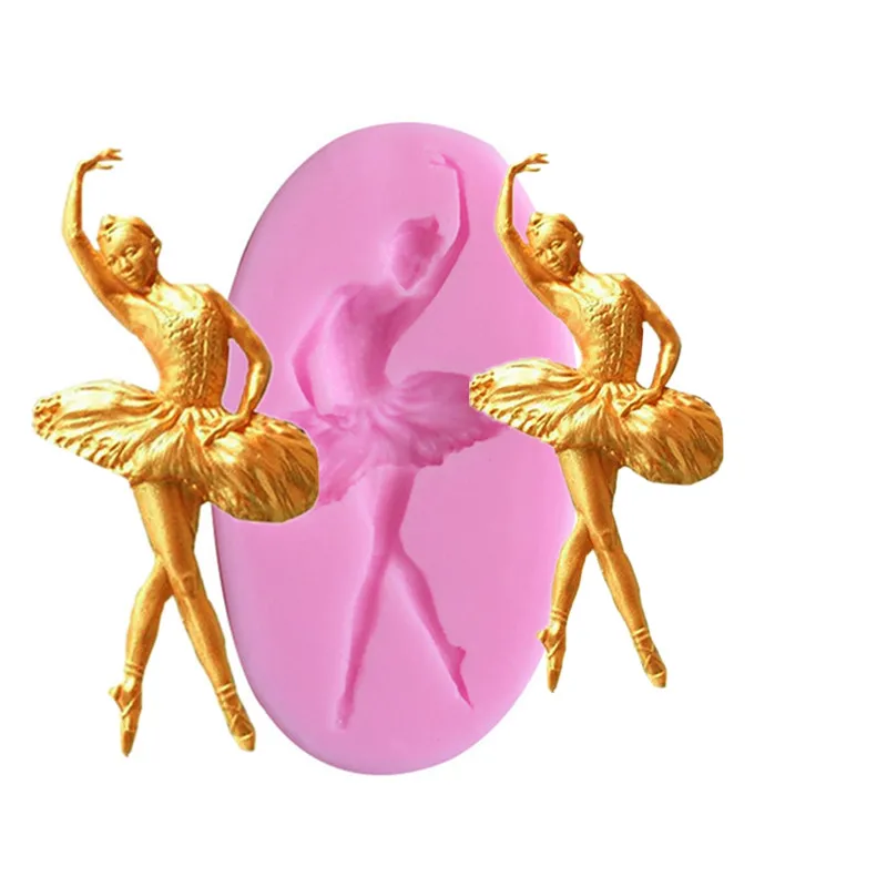

Ballet Girl Mould DIY Fondant Silicone Mould Chocolate Fudge Dry Pez Mould Baking Appliance