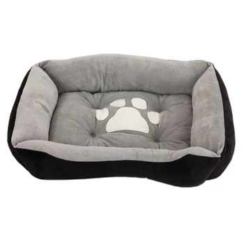 

New Arrival Soft Fleece Pet Dog Bed Cushion Bone Print Large Breed Dog Beds For Labrador Golden retriever Summer Dog Mat