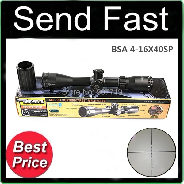 Cheap 100% Original Professional Powerful BSA 4-16X40SP seismic optical sight Rifle Scope with Free Mounts 20mm or 11mm