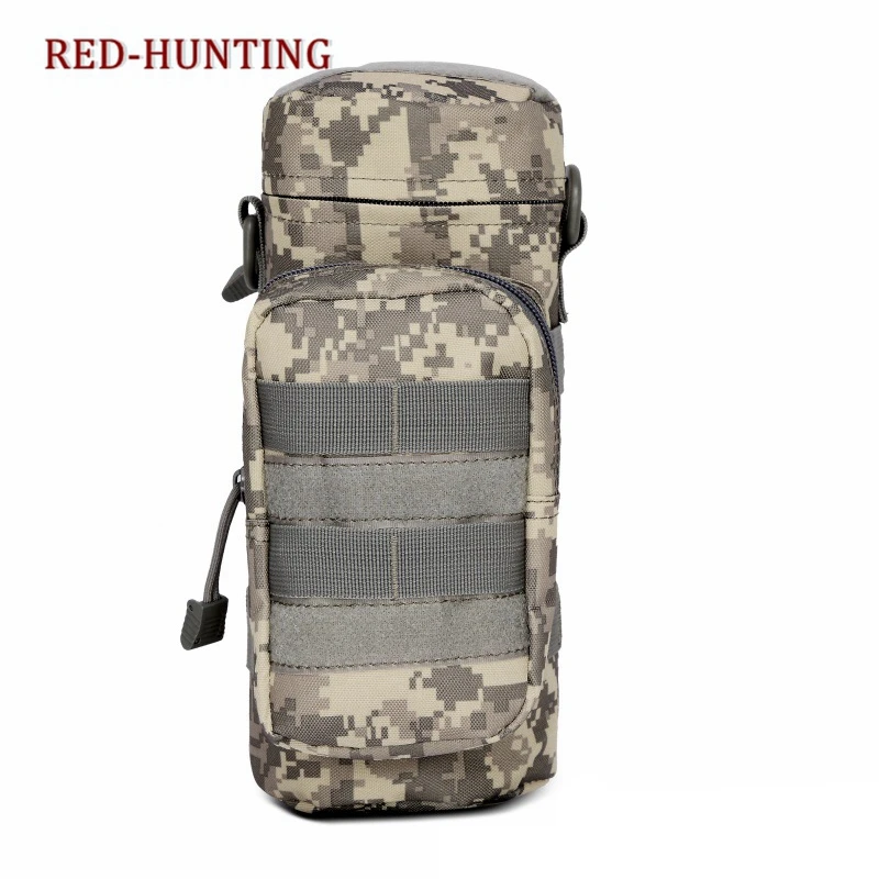 

ACU Multicam Hunting MOLLE Tactical Travel Water Bottle Kettle Pouch Carry Bag Case for Outdoor Activities
