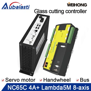 

glass cutting machine controller NC65C-4A+ Lambda5M support 8 axis bus control supply handwheel servo motor